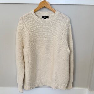 Banana Republic Men's Off-White Crewneck Sweater